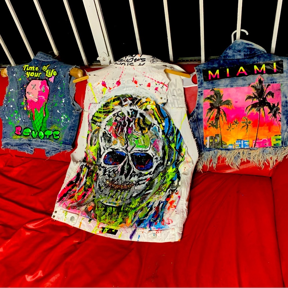 Glow in the dark Jean Vest